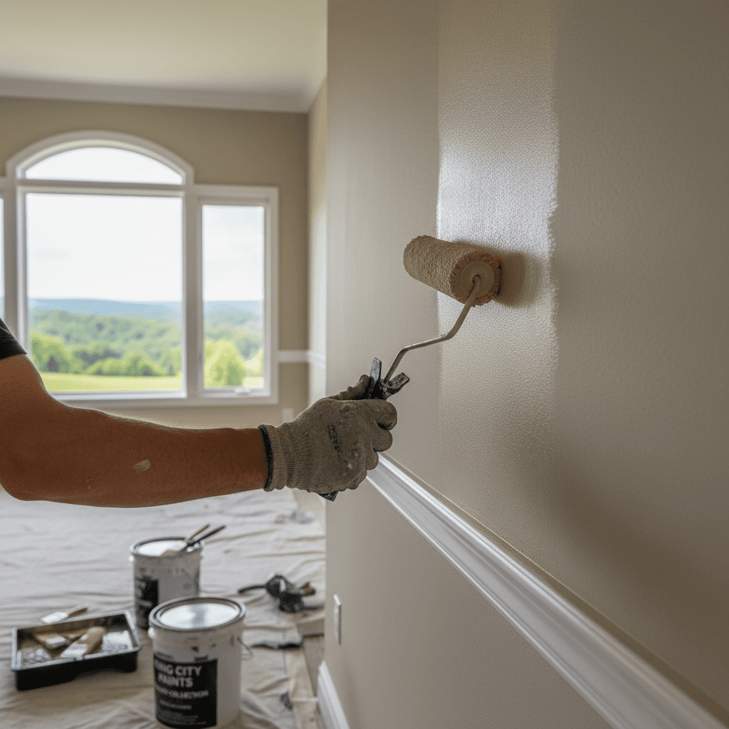 Professional house painting services project by RenoHouse in King City — home painting