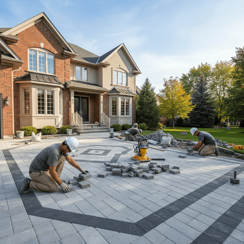 Interlocking Driveway & Patio services in Brampton — licensed deck near me