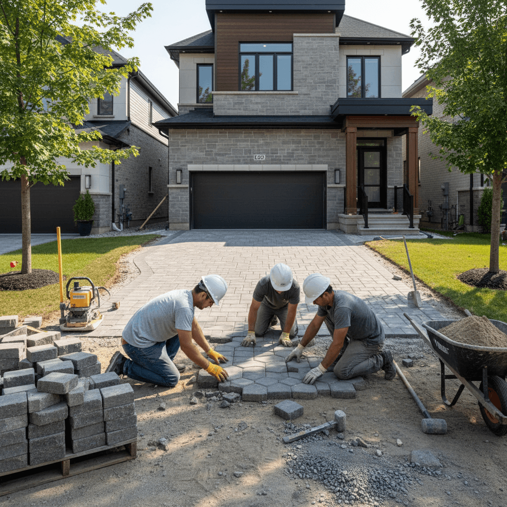 Interlocking Driveway & Patio services in Markham — licensed deck near me