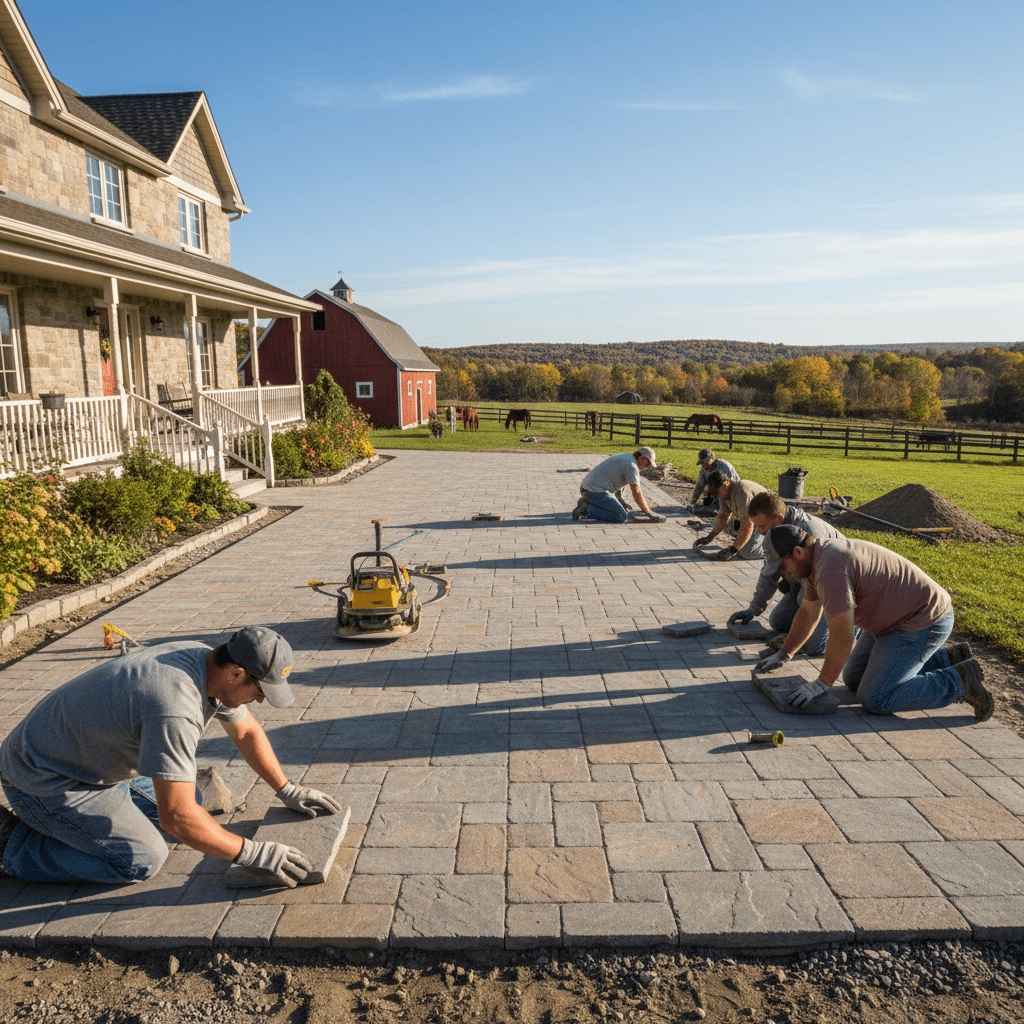Interlocking Driveway & Patio services in Uxbridge — licensed deck near me