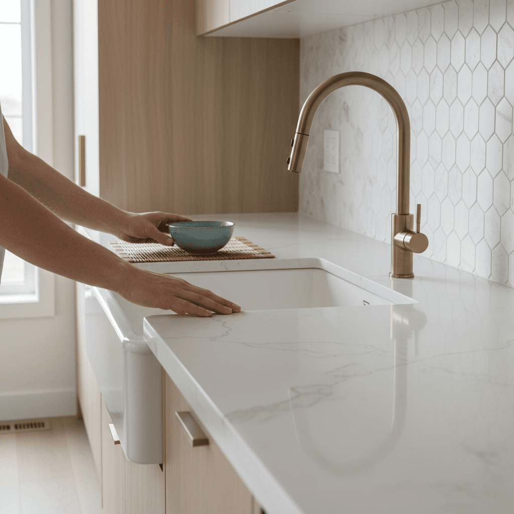 Professional kitchen renovation project by RenoHouse in Ajax — kitchen contractors