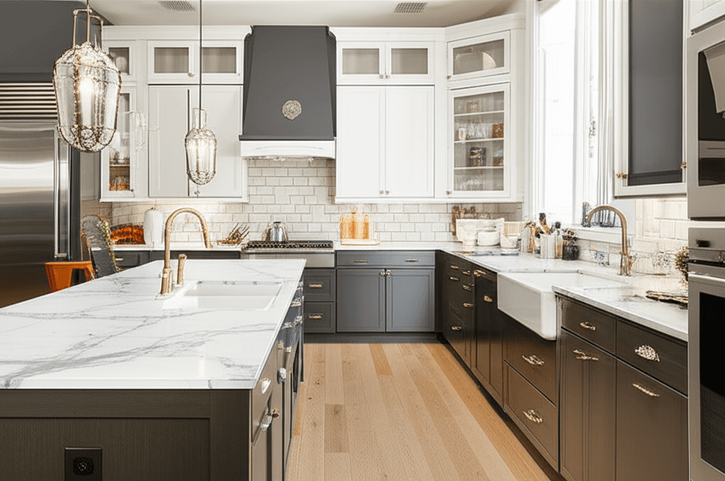 Professional kitchen renovation project by RenoHouse in King City — kitchen contractors