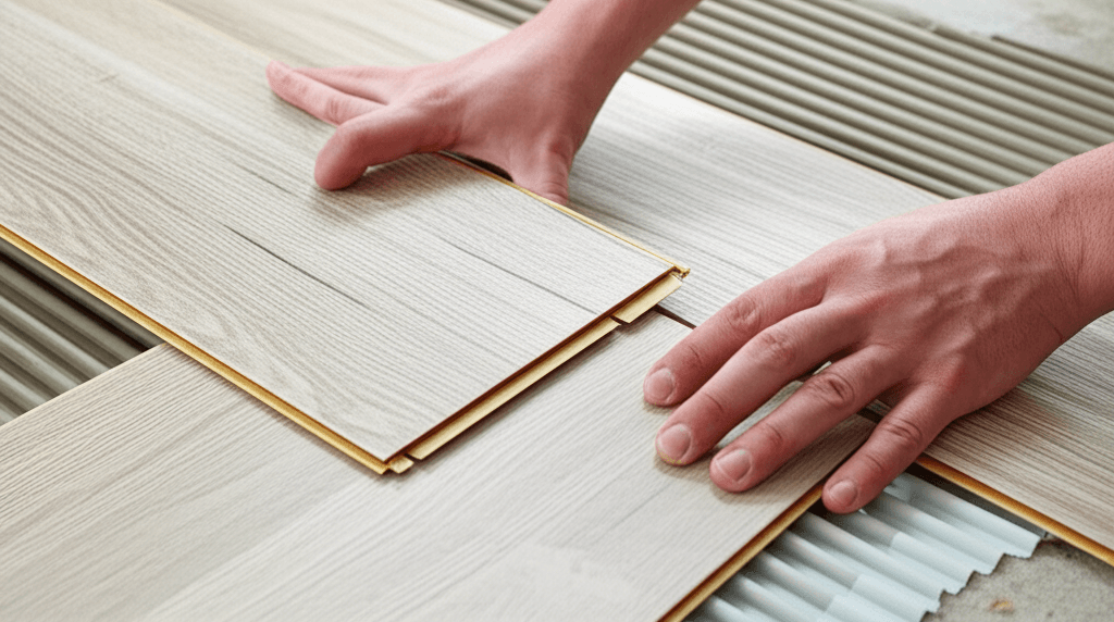 Professional laminate flooring installation project by RenoHouse in Scarborough — home depot laminate flooring