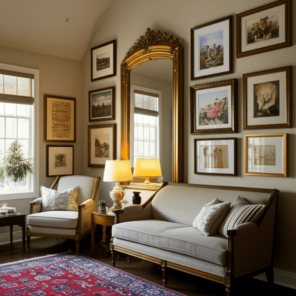 Professional picture & mirror hanging project by RenoHouse in Brampton — picture hanging service toronto