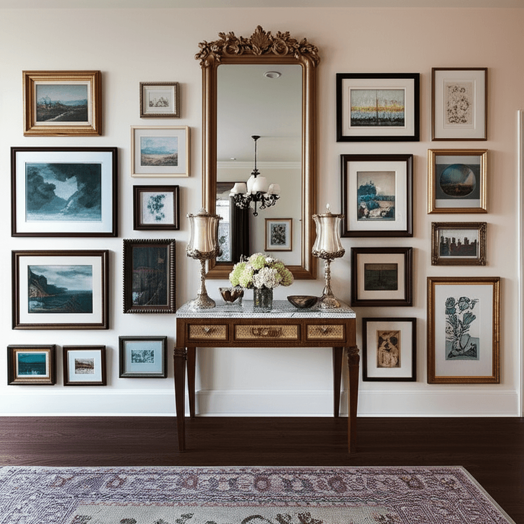 Professional picture & mirror hanging project by RenoHouse in Richmond Hill — picture hanging service toronto