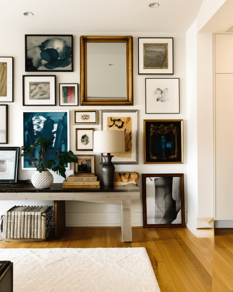 Professional picture & mirror hanging project by RenoHouse in Scarborough — picture hanging service toronto