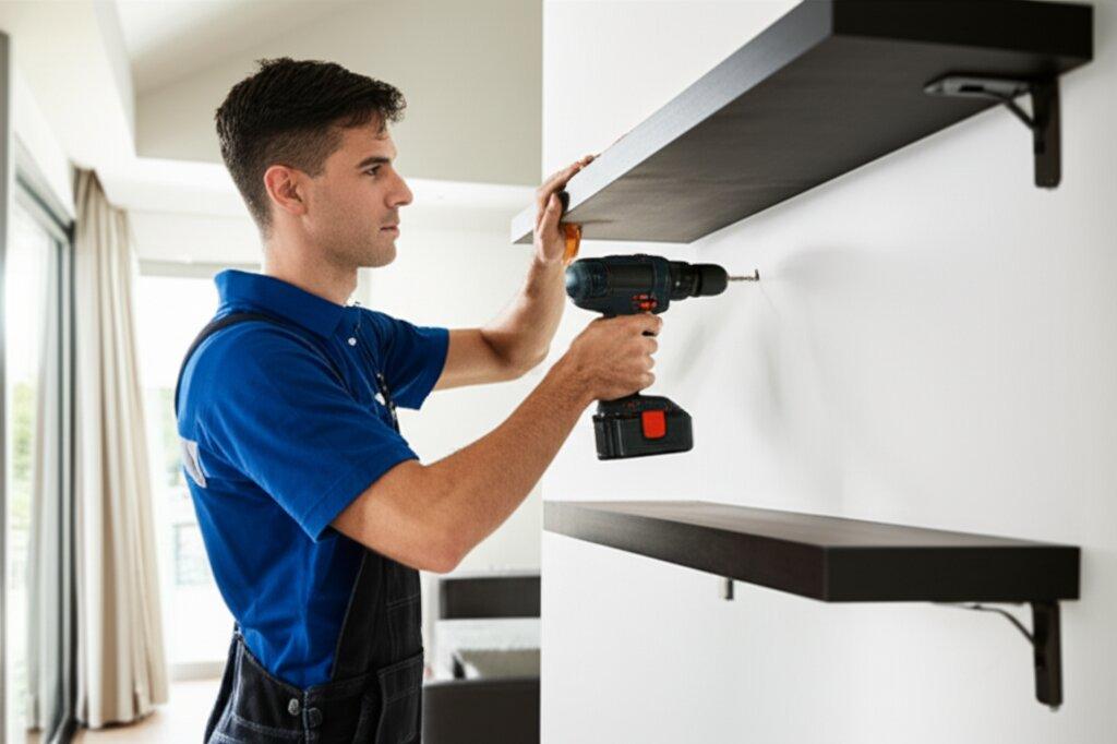 Shelf & Fixtures Installation services in Oakville — licensed floating shelf install near me