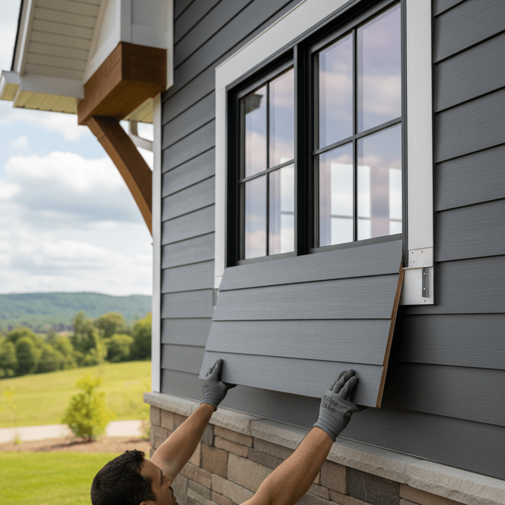 Professional siding installation & repair project by RenoHouse in Milton — deck boards