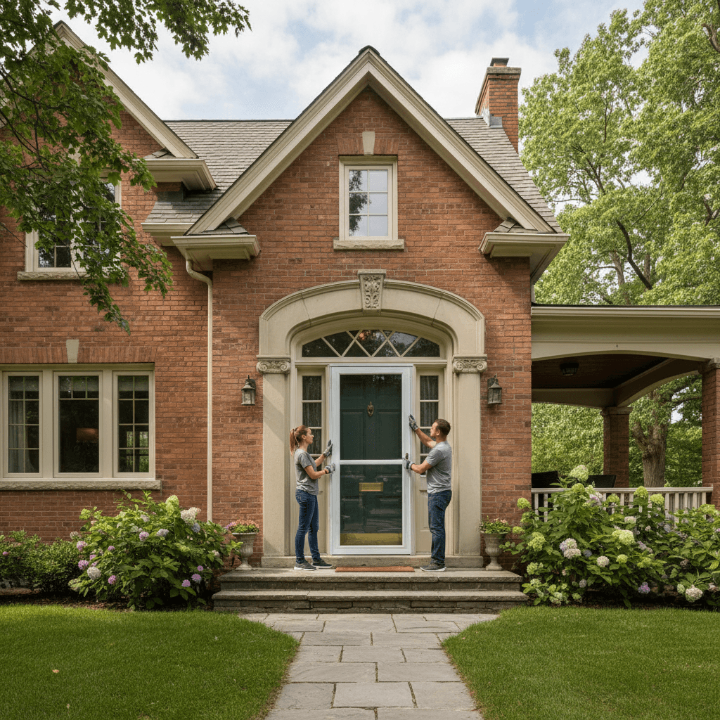 Storm Door Installation services in Burlington — licensed door near me
