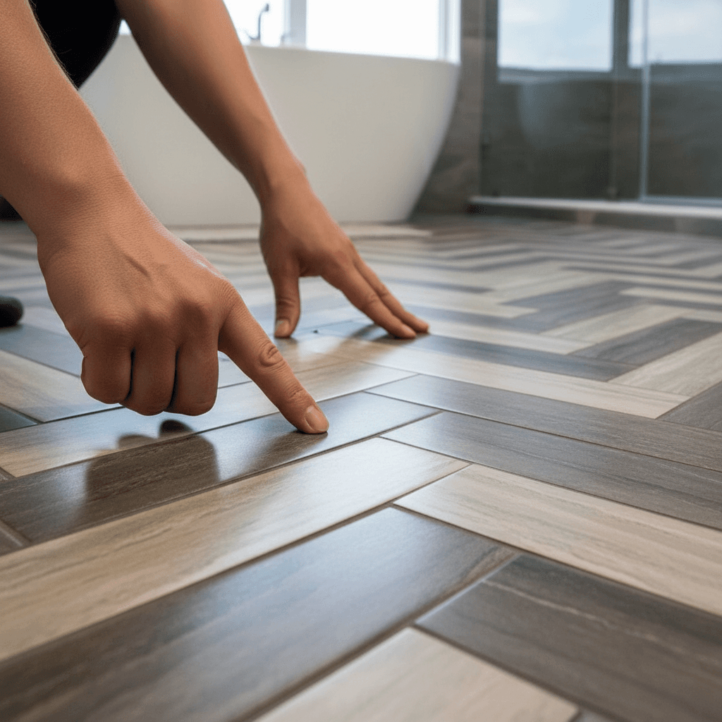 Professional tile flooring installation project by RenoHouse in North York — wood flooring