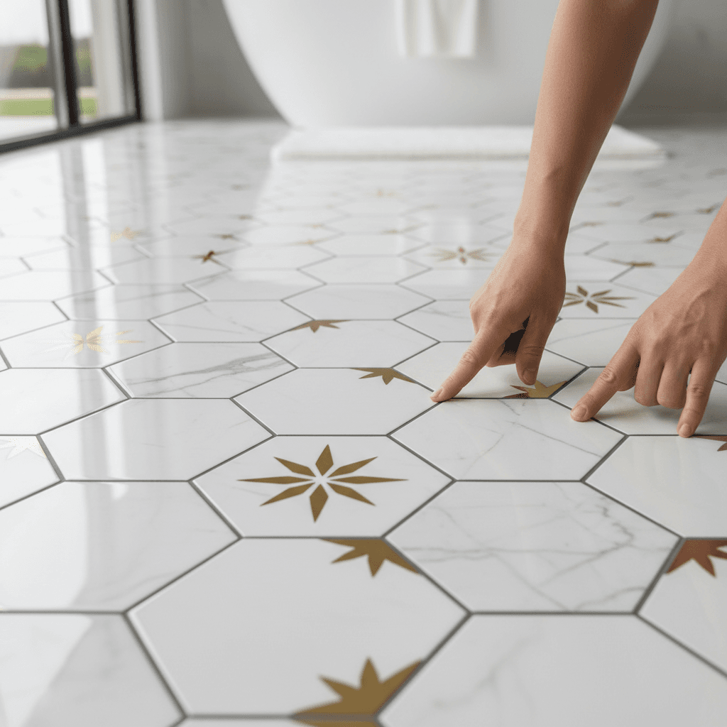 Professional tile flooring installation project by RenoHouse in Richmond Hill — wood flooring