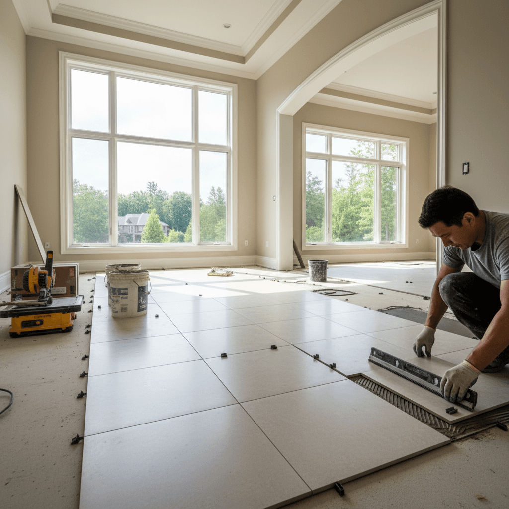 Tile Flooring Installation services in Vaughan — licensed tile installation near me
