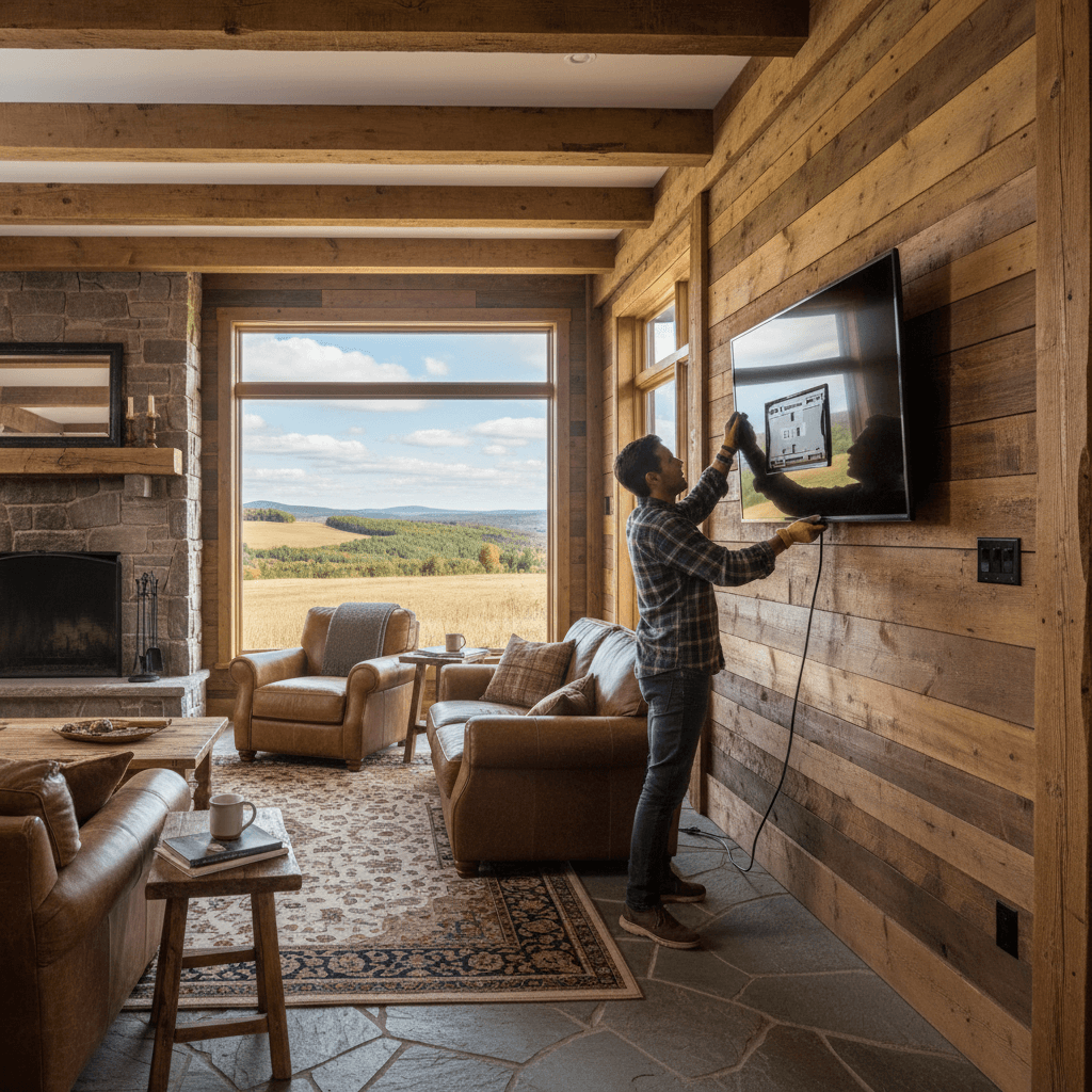 TV Mounting & Shelf Installation services in Caledon — licensed contractor near me