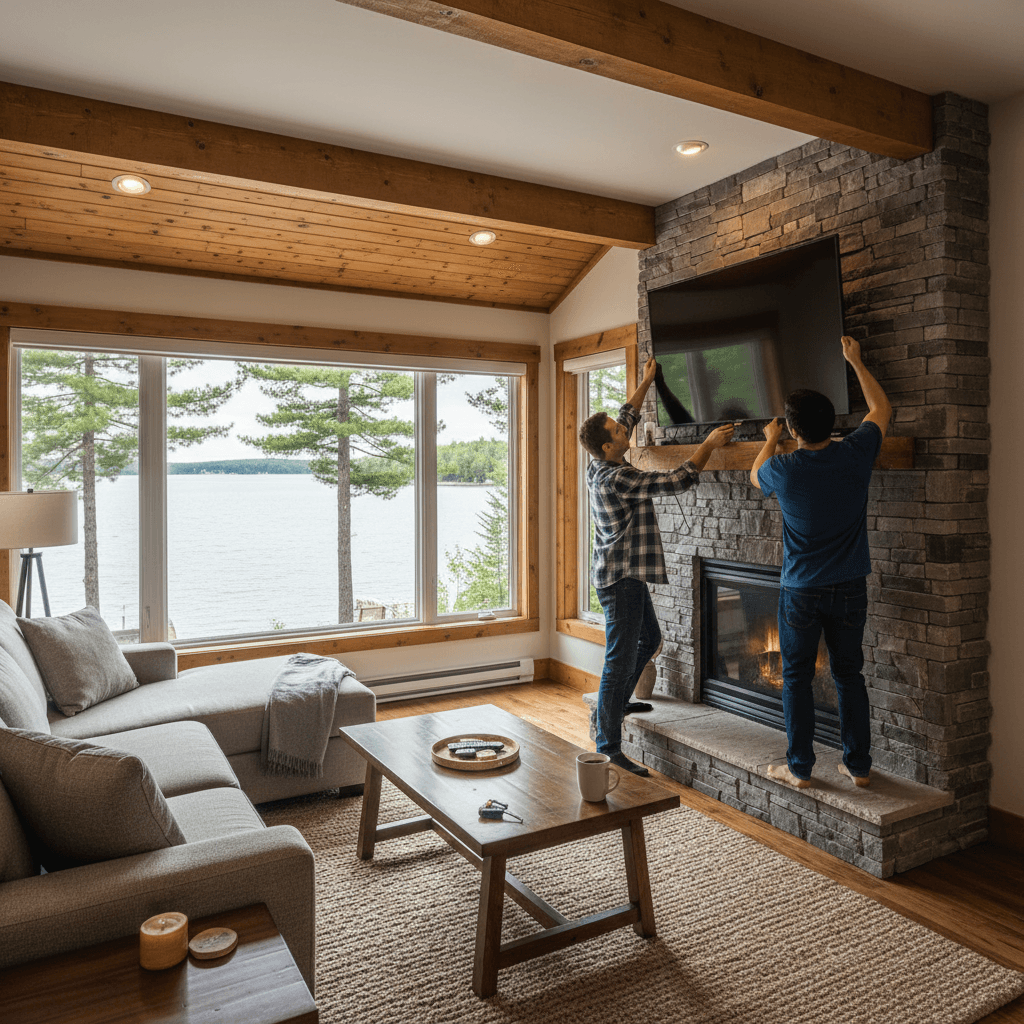 TV Mounting & Shelf Installation services in Georgina ā licensed contractor near me