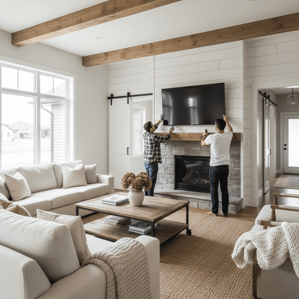 TV Mounting & Shelf Installation services in Milton — licensed contractor near me