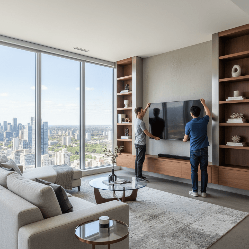 TV Mounting & Shelf Installation services in North York — licensed contractor near me