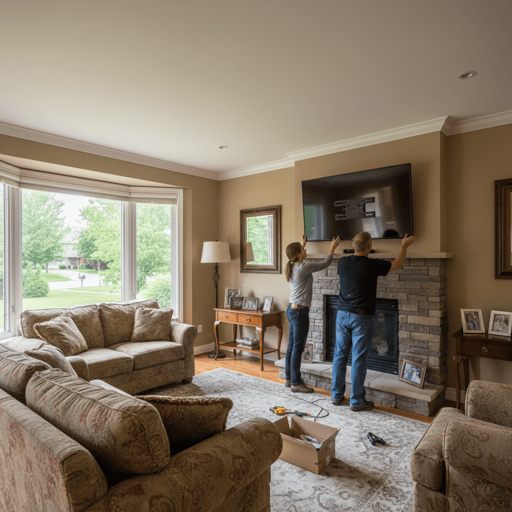 TV Mounting & Shelf Installation services in Stouffville — licensed contractor near me