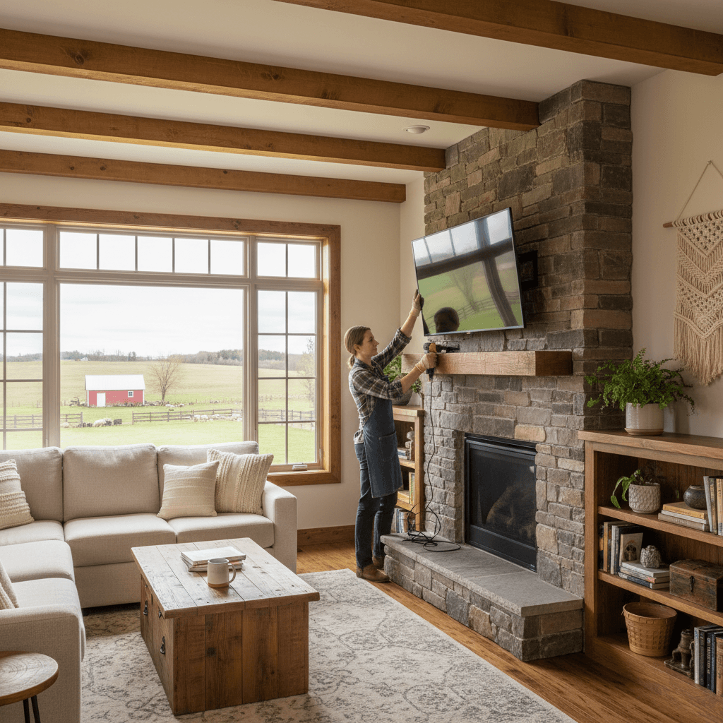 TV Mounting & Shelf Installation services in Uxbridge — licensed contractor near me