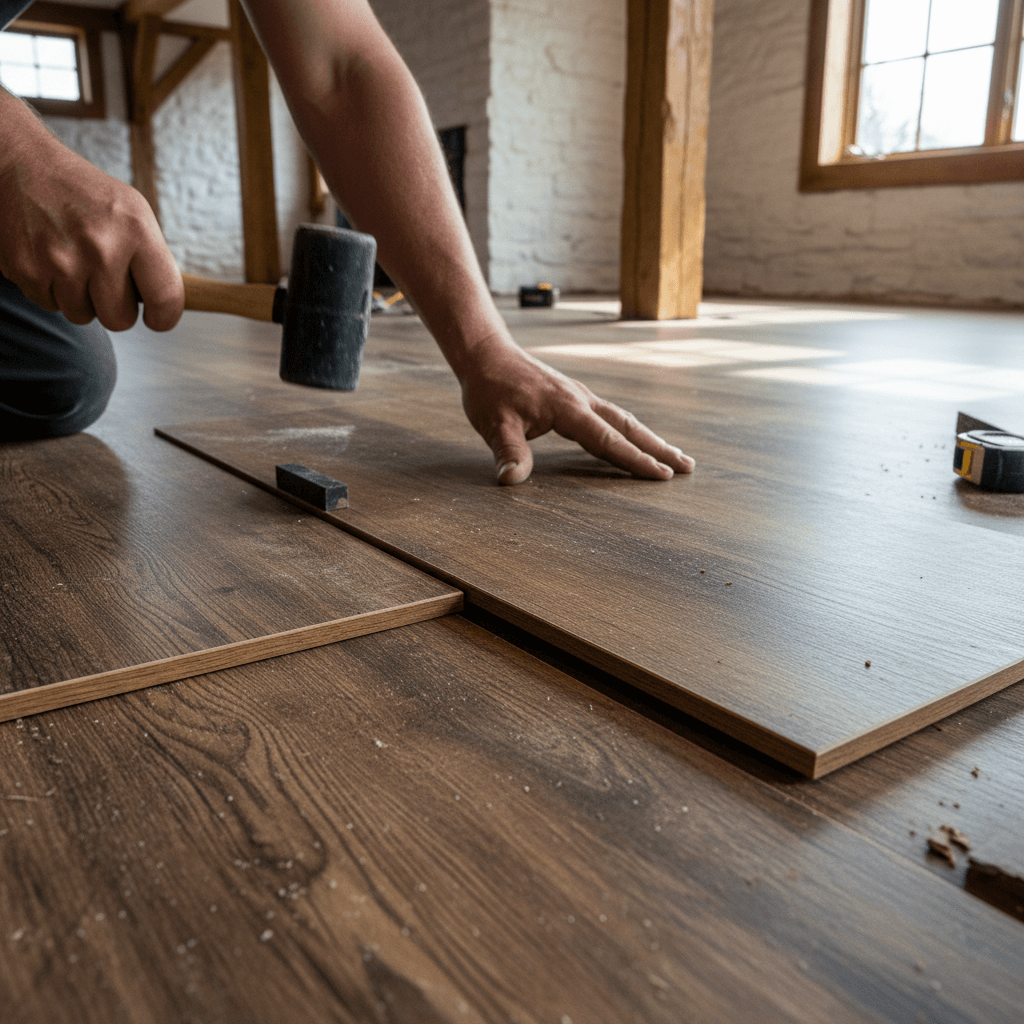 Professional vinyl flooring installation project by RenoHouse in Caledon — vinyl flooring installation cost toronto
