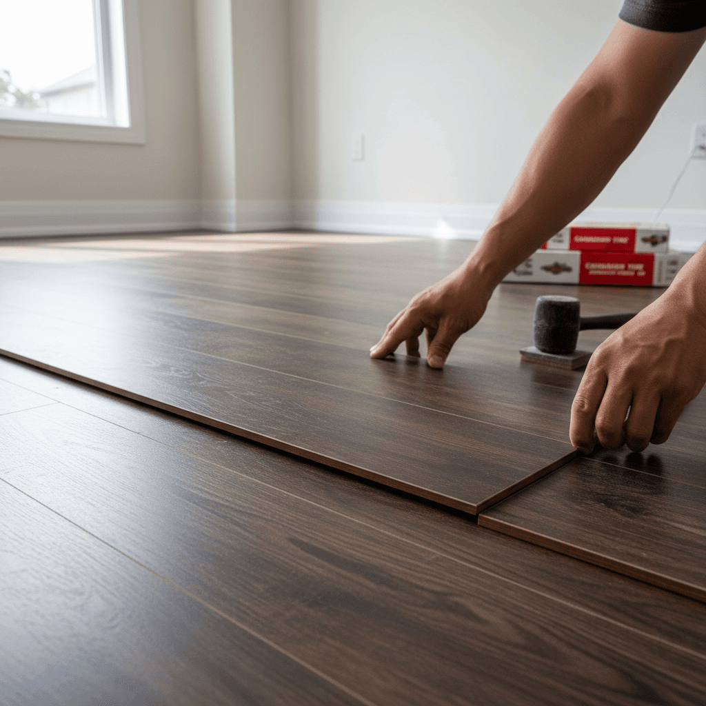 Professional vinyl flooring installation project by RenoHouse in Scarborough — vinyl flooring installation cost toronto