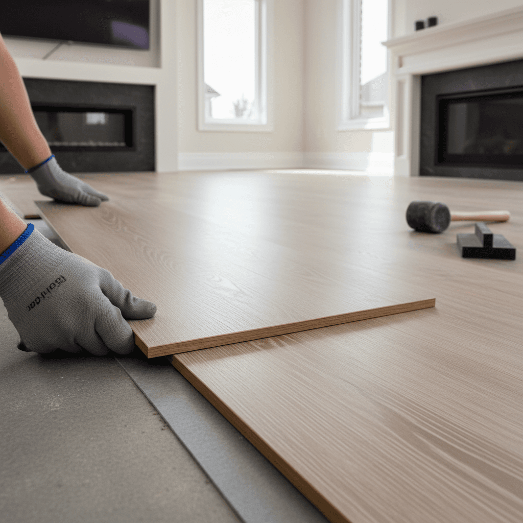 Professional vinyl flooring installation project by RenoHouse in Vaughan — vinyl flooring installation cost toronto