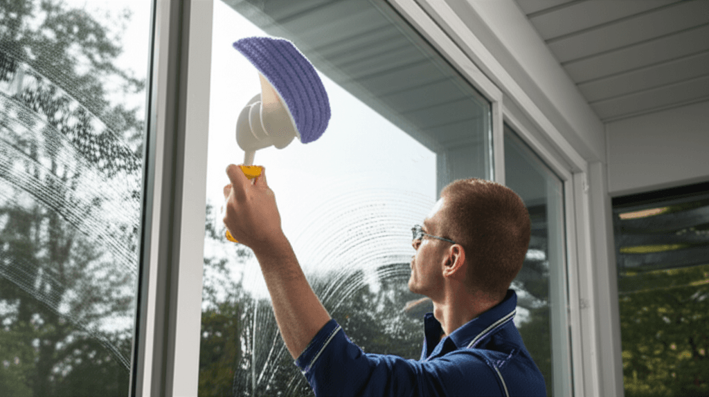 Professional window cleaning services project by RenoHouse in Etobicoke — deck boards