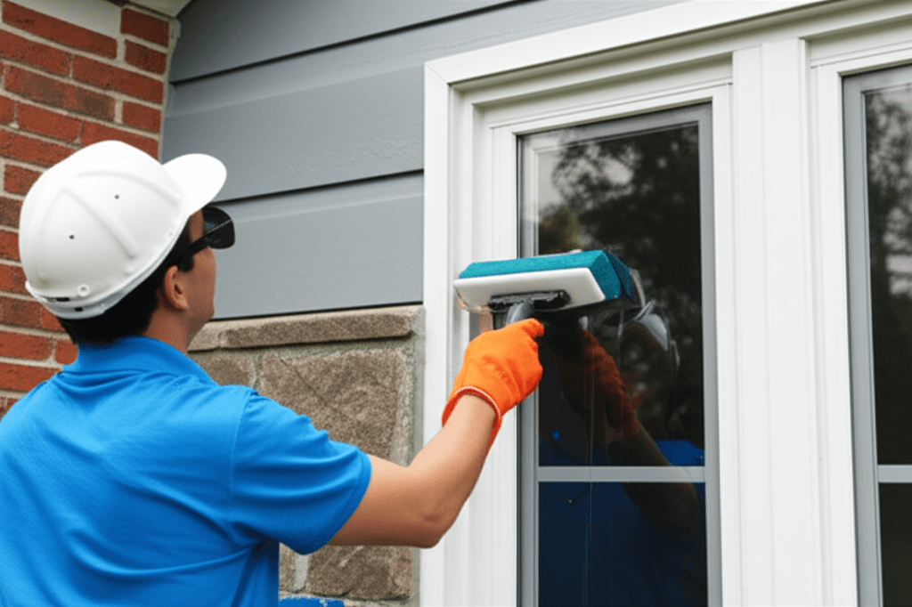 Professional window cleaning services project by RenoHouse in Georgetown — deck boards