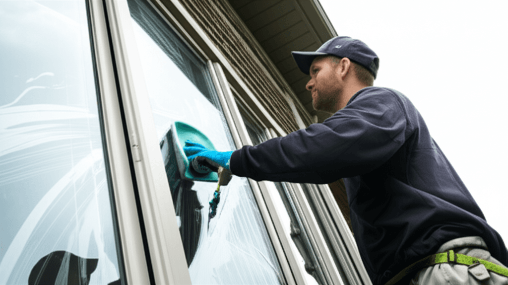 Professional window cleaning services project by RenoHouse in Richmond Hill — deck boards