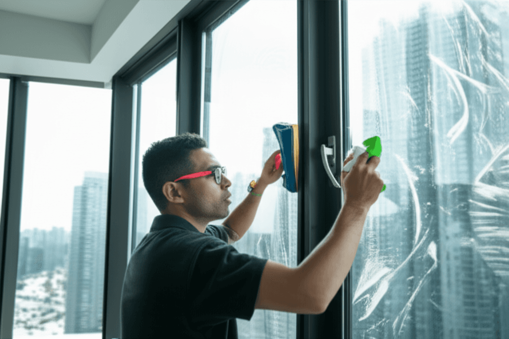 Professional window cleaning services project by RenoHouse in Toronto — deck boards