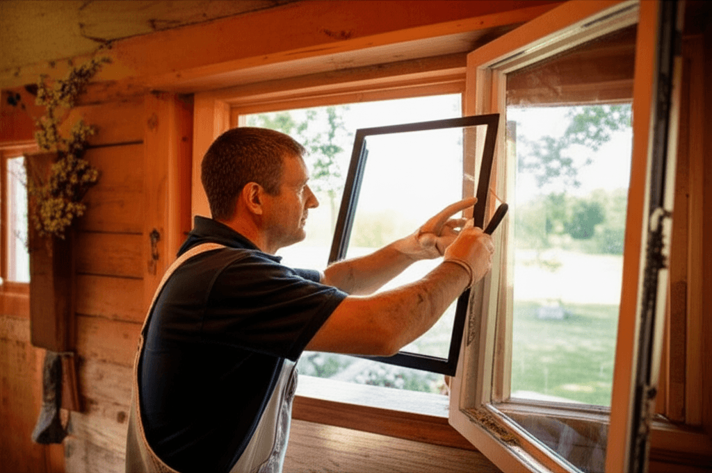 Professional window glass replacement project by RenoHouse in Caledon — broken windows