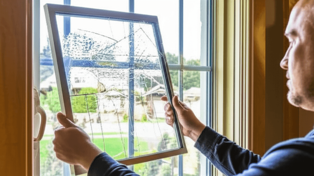 Professional window glass replacement project by RenoHouse in Georgetown — broken windows