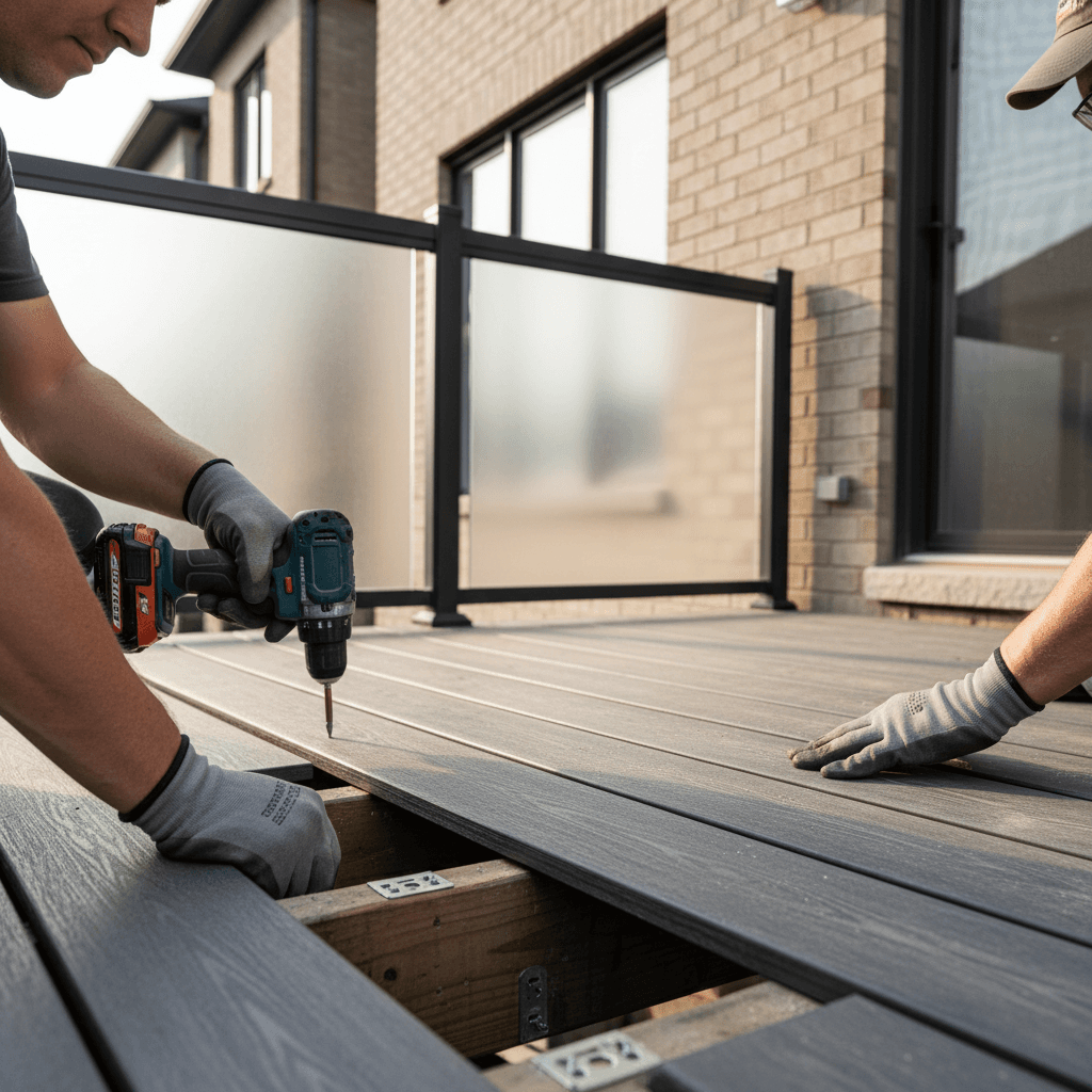 Professional deck boards & decking materials project by RenoHouse in Markham — deck boards