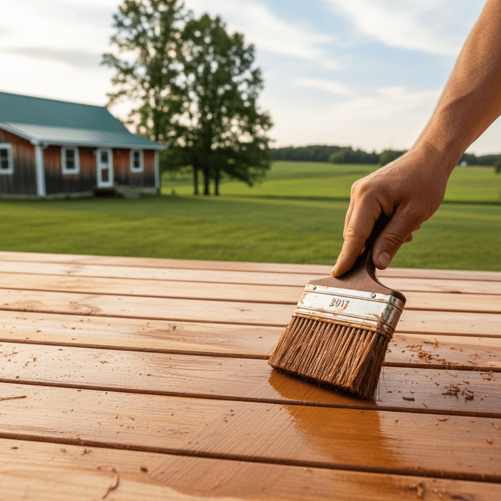 Professional deck staining & finishing project by RenoHouse in Brock — quality workmanship