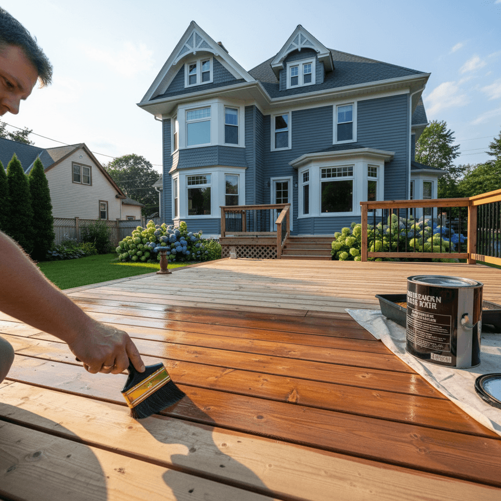 Deck Staining & Finishing services in Oshawa — licensed deck staining near me