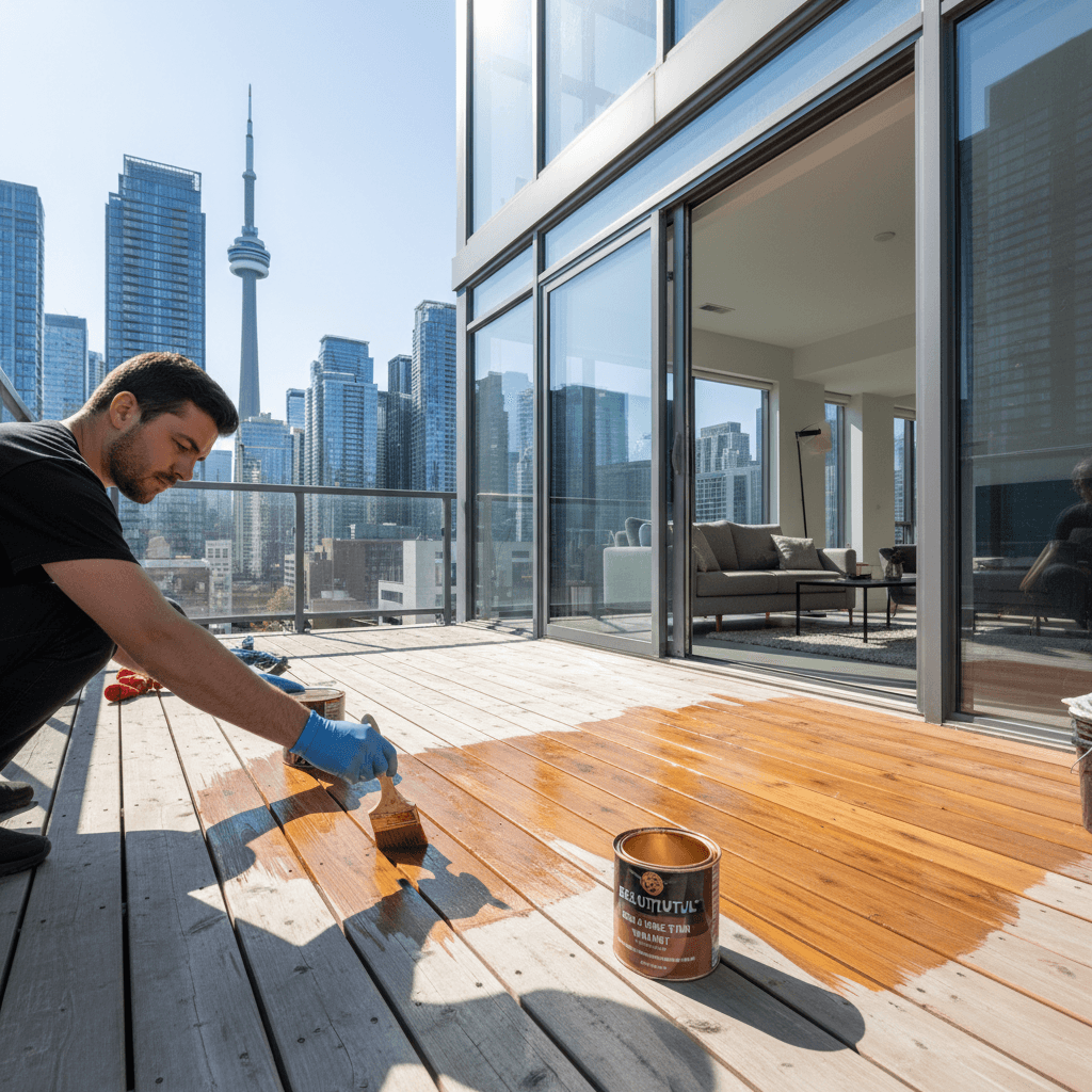 Deck Staining & Finishing services in Toronto — licensed deck staining near me