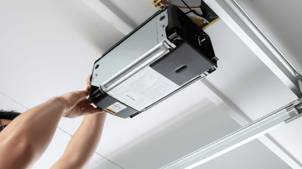 Professional garage door opener project by RenoHouse in Newmarket — exterior doors