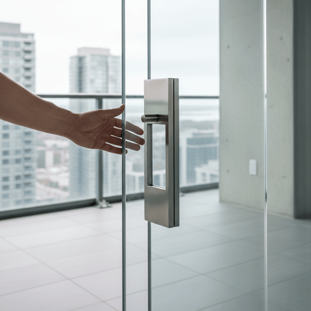 Professional glass door installation & repair project by RenoHouse in North York — exterior doors