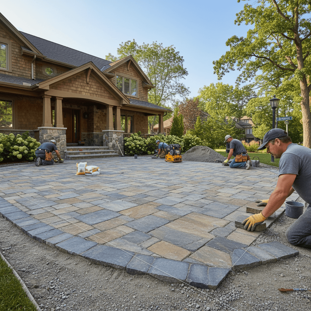 Interlocking Driveway & Patio services in Aurora — licensed deck near me