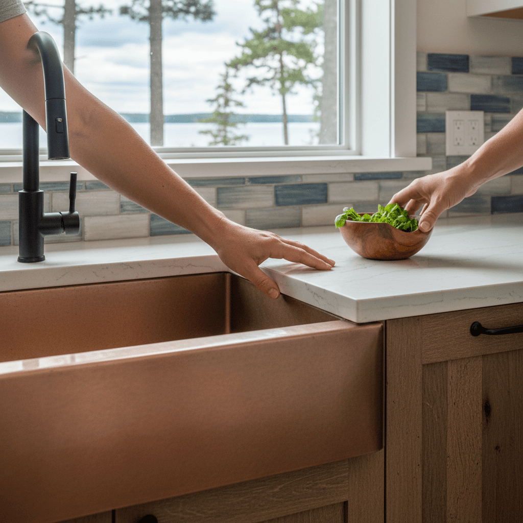 Professional kitchen renovation project by RenoHouse in Georgina ā kitchen contractors