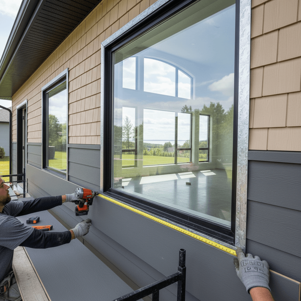 Professional siding installation & repair project by RenoHouse in Pickering — deck boards