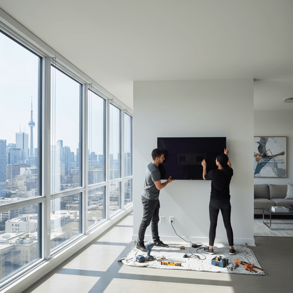 TV Mounting & Shelf Installation services in Toronto — licensed contractor near me