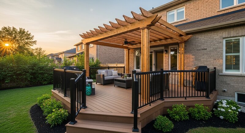 Deck building project in Brampton — RenoHouse