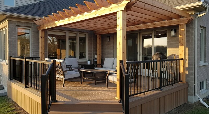 Deck building project in Brock — RenoHouse