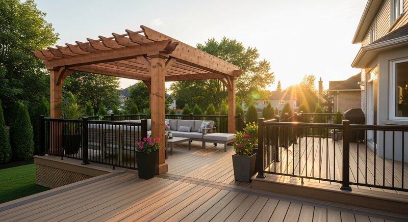 Deck building project in Burlington — RenoHouse