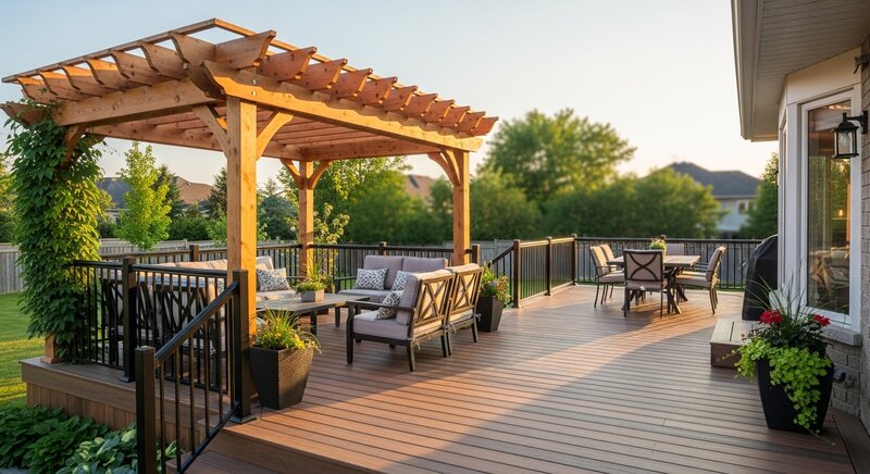 Deck building project in Newmarket — RenoHouse