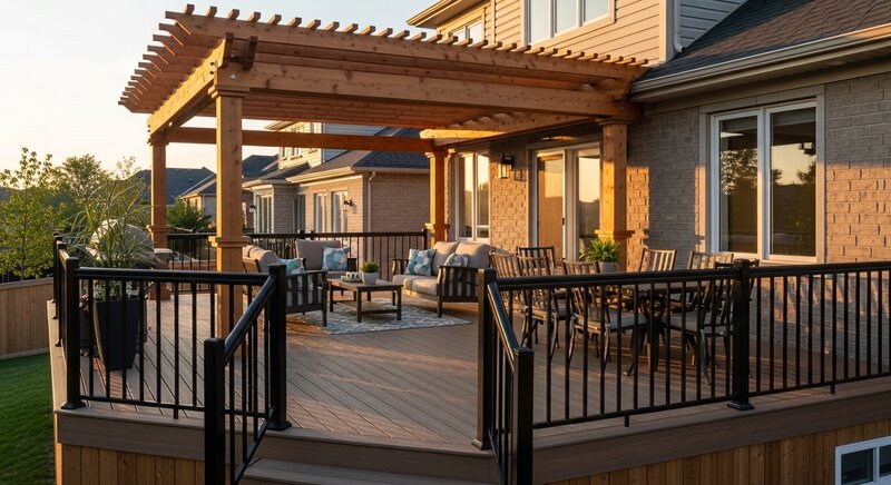 Deck building project in Richmond Hill — RenoHouse