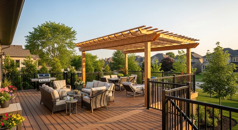 Deck building project in Uxbridge — RenoHouse