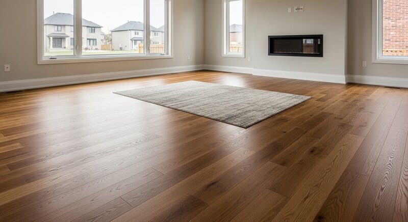 Hardwood flooring installation project in Brampton — RenoHouse