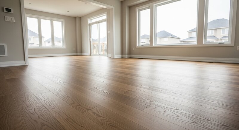 Hardwood flooring installation project in Georgina — RenoHouse