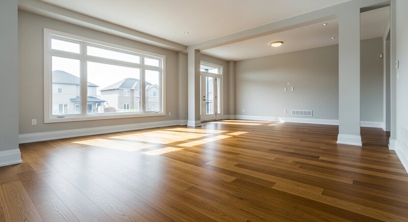 Hardwood flooring installation project in King City — RenoHouse